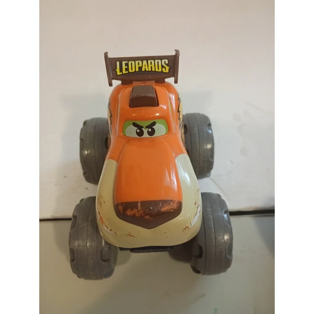 Leopard Monster Truck Toy Orange Chomping Jaw Action Kids Vehicle